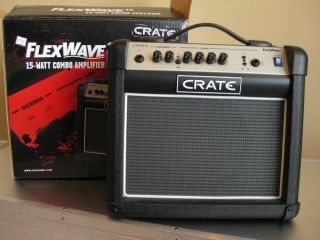 Crate FlexWave FW15 Guitar Amp Combo 15 Watt Amplifier overdrive clean