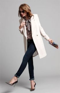Tahari Coat, Bellatrix Shirt & Hudson Skinny Jeans