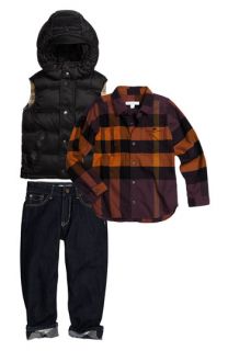 Burberry Vest, Shirt & Jeans (Little Boys)