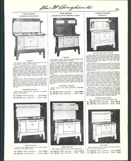1941 AD Hardwick Ranges Oven Stoves White Porcelain Cabinette