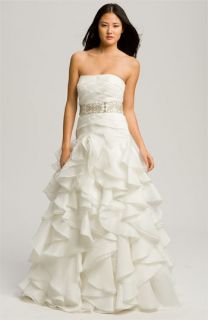 Faviana Chelsea Strapless Satin Faced Organza Gown