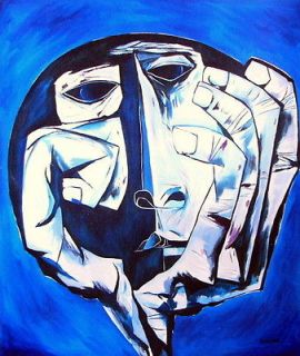 Oswaldo Guayasamin, Oil on Canvas, Painting Signed, w/Appraisal.