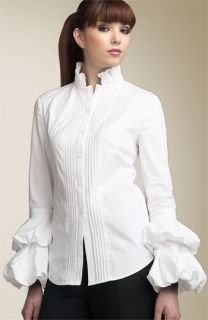 Diane von Furstenberg Goya Ruffle Sleeve Shirt