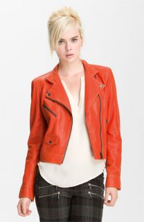 Truth & Pride Perforated Leather Biker Jacket
