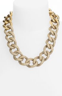St. John Collection Antique Gold & Crystal Necklace