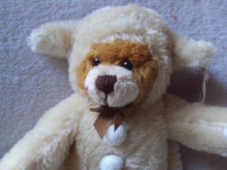 plushland teddy bear stuff animal beige 2008 nwt