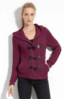 Caslon® Cable Knit Toggle Cardigan