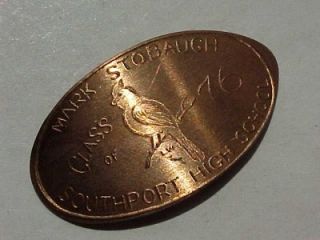 1976 Indianapolis Indiana Southport High School Elongated Penny ABA