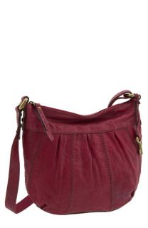 Fossil Embossed Leather Crossbody Bag