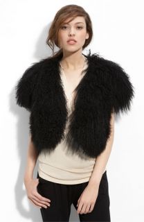 Line Lucas Crop Genuine Lamb Fur Vest