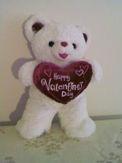 White Dan Dee Sweetheart Teddy Valentine 2012 Plush Bear 20 A Perfect