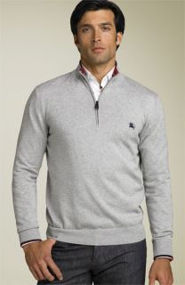 Burberry Quarter Zip Cotton Sweater