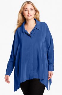 Eileen Fisher Oversized Silk Shirt (Plus)