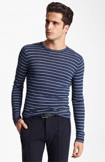 Armani Collezioni Stripe Crewneck Sweater