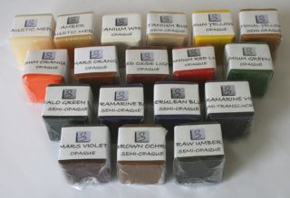 Encaustic Paint Deluxe Beginner Set Eighteen 30ml Variety Color Cubes