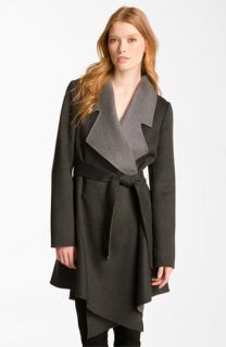 Dawn Levy Wool & Cashmere Wrap Coat