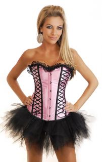 1721 Burlesque Moulin Rouge Costume Corset Tutu Skirt