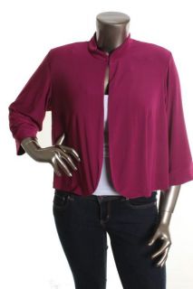 Dana Kay New Pink Jacket 3 4 Sleeves Open Front Plus 16W BHFO
