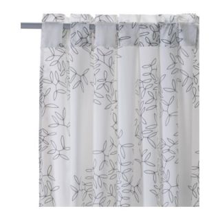 IKEA Hedda Curtains Drapes Sheers Leaves Print 2 Panels 98 x 57 New