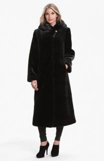 Kristen Blake Hooded Faux Fur Coat