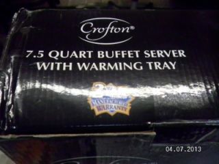 Crofton 7 5 Quart Buffet Server with Warming Tray 2706 10