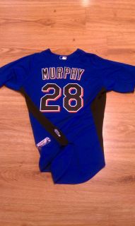 Daniel Murphy New York Mets team issued jersey MLB hologram 2011