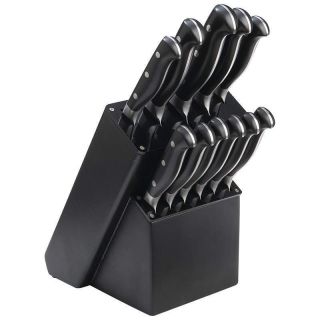  Stainless Steel Kitchen Knife Cutlery Set with Wood Block