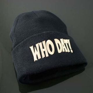 New Who DAT New Orleans Saints Knit Beanie Cap Hat
