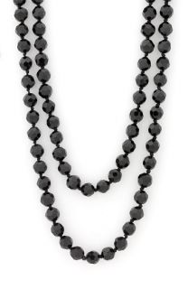  10mm Glass Bead Long Strand Bead Necklace