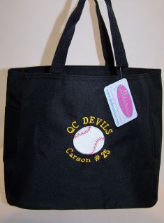 Baseball or Softball Your Custom Team Colors Tote Bag