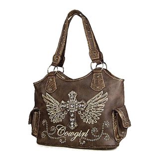 Western Style Fashion Cross Eagle Cowgirl Style Shoulder Handbag Purse