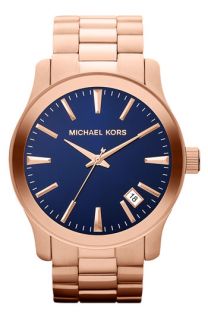 Michael Kors Runway Blue Dial Bracelet Watch