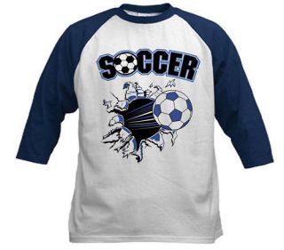Soccer Ball Customized Youth Raglan T Shirt