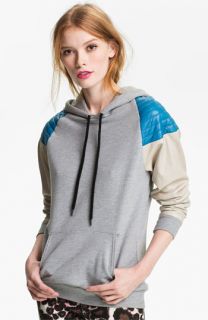 Rebecca Minkoff Quilted Leather Shoulder Hoodie