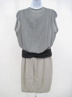 YIGAL AZROUEL Gray Sleeveless Knee Length Dress Size L