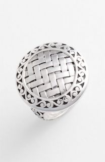 Lois Hill Basket Weave Round Cutout Border Ring