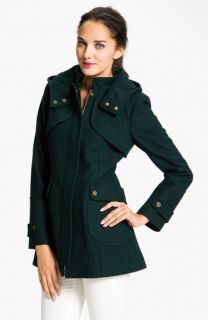 Vince Camuto Wool Blend Jacket with Detachable Hood (Petite)