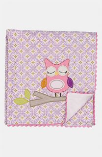 Living Textiles Owl Appliqué Blanket