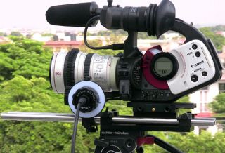 Follow Focus Rail System RF for 5D D90 GH1 DSLR Camera