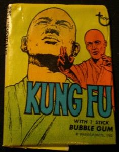 1970 s kung fu david carradine trading card pack