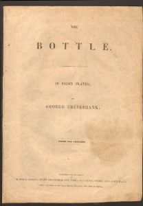 Very RARE George Cruikshank The Bottle 1847 Eight Plates Precursor