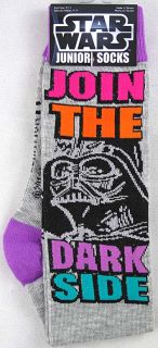 Star Wars Darth Vader Join The Darkside Junior Womens Socks Size 9 11