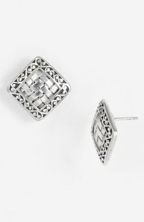 Lois Hill Basket Weave Diamond Shape Earrings
