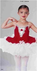 Darlin 287 Ballet Lyrical Red Tap Pageant Dance Costume