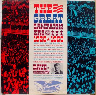 Dave Garroway The Great Campaigners 1928 1960 LP VG KM 1001 Vinyl 1964