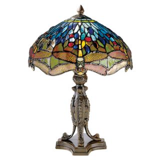 table lamp features an antique bronze finish this dale tiffany lamps