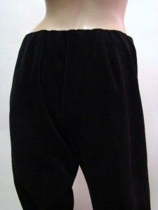 David Brooks Black Fine Corduroy Stretch Waist Pants 4