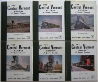 Volume Set Robert C Jones Central Vermont Railroad Yankee Tradition
