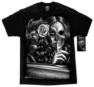  Cali Life Sugar Skull David Gonzales Homies T Shirt M 4XL