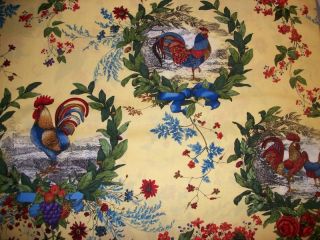 Rooster French Country Kitchen Table Runner dresser scarf valance